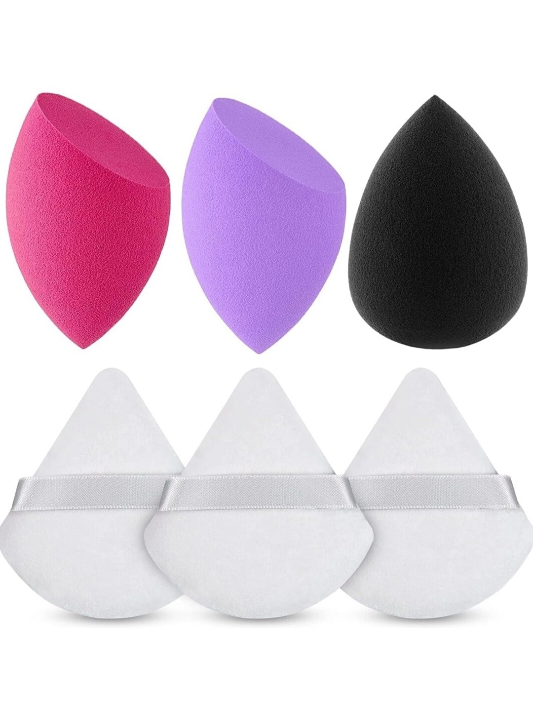 

FEELHIGH 3-Pcs Triangle Puff & 3-Pcs Blender, Multi