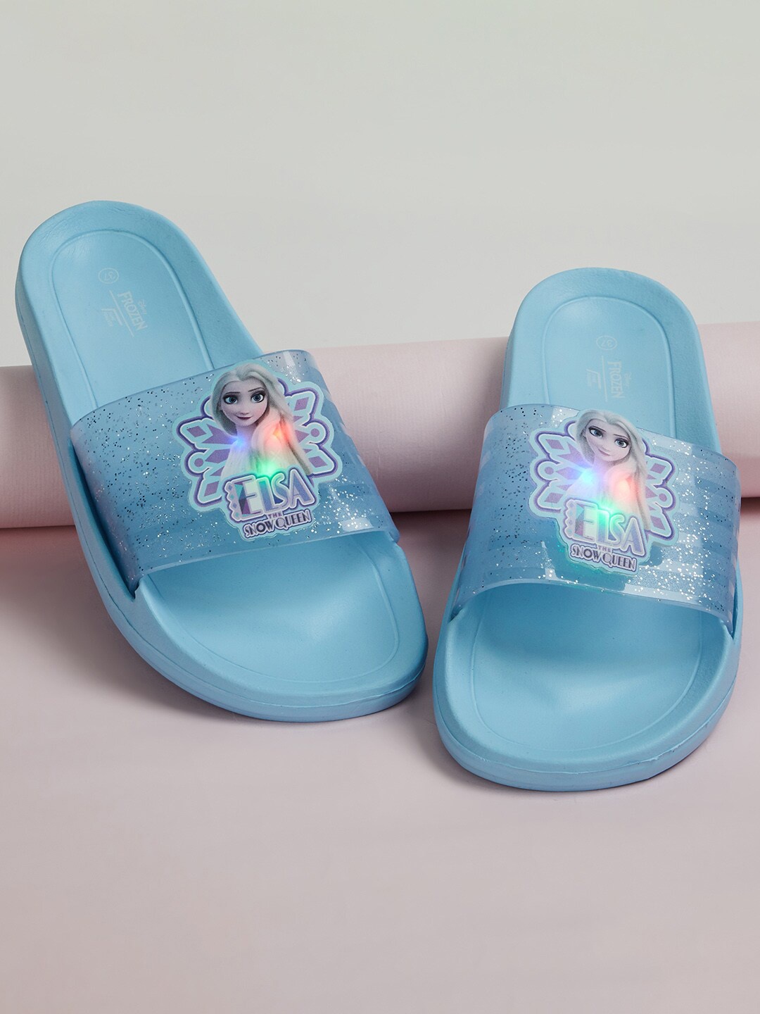 

Fame Forever by Lifestyle Girls Elsa Printed LED Sliders, Blue