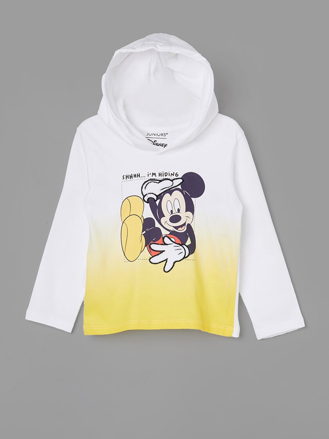 

Juniors by Lifestyle Boys Dyed Cotton Hooded T-shirt, White