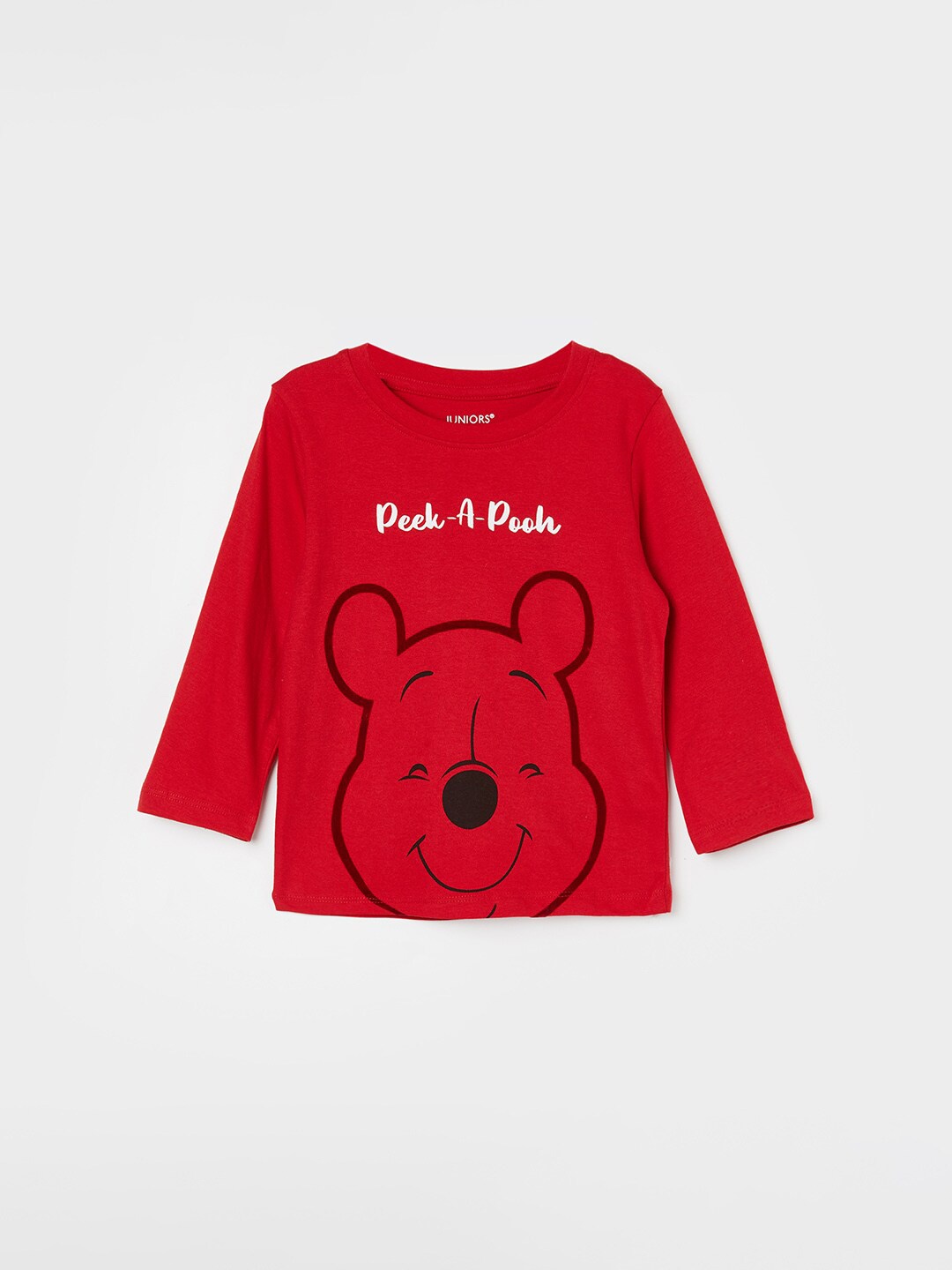 

Juniors by Lifestyle Boys Biker Round Neck Pockets Cotton T-shirt, Red