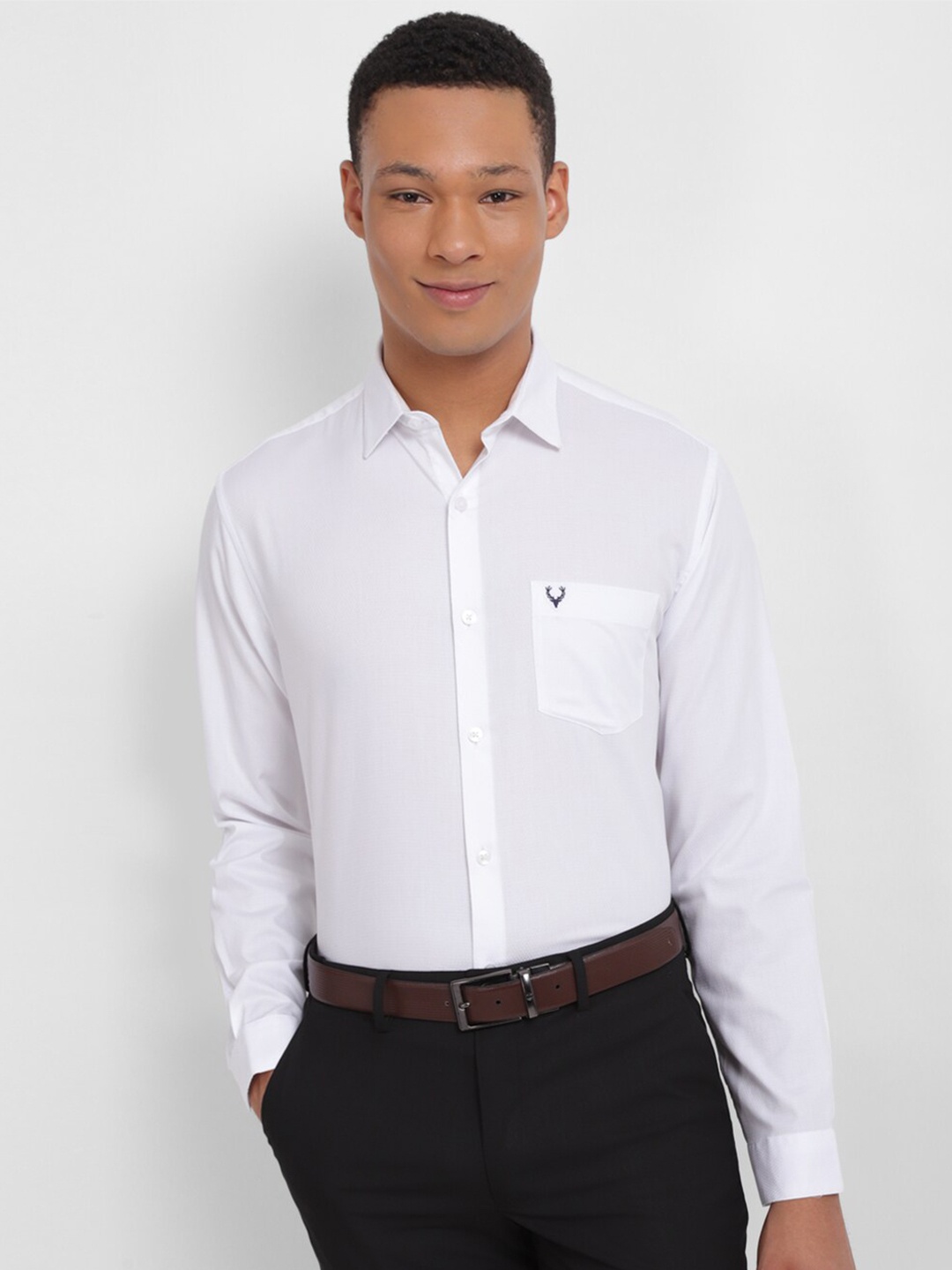 

Allen Solly Slim Fit Pure Cotton Formal Shirt, White