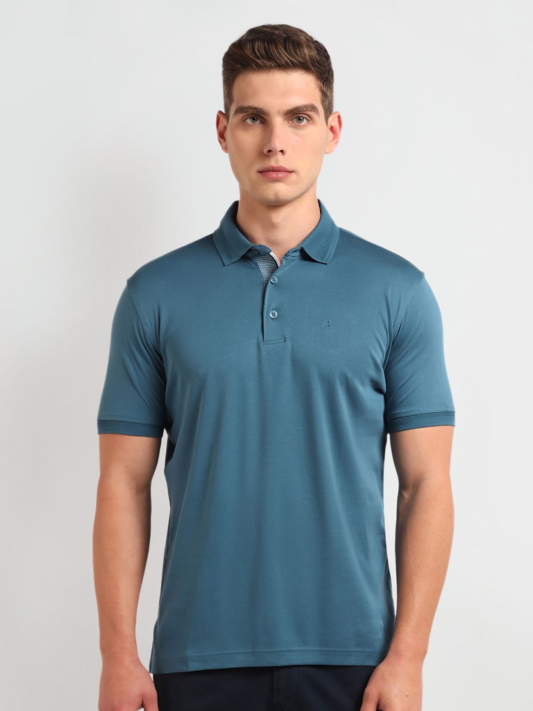 

Arrow Regular Fit Solid Cotton Polo T-shirt, Blue