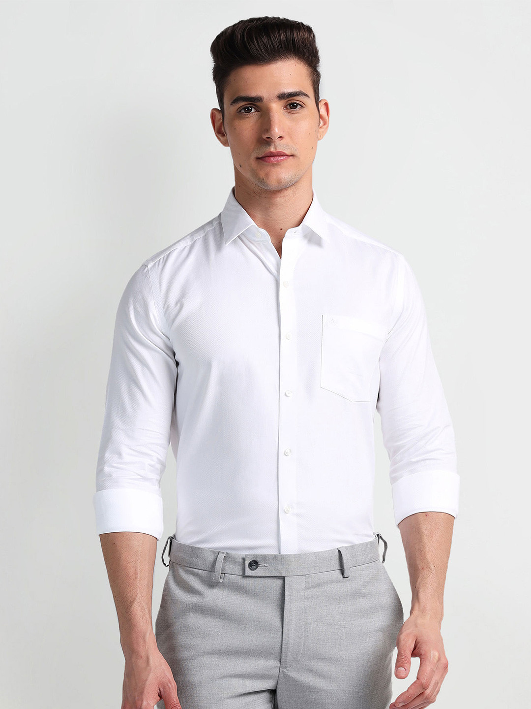 

Arrow Slim Fit Cotton Formal Shirt, White