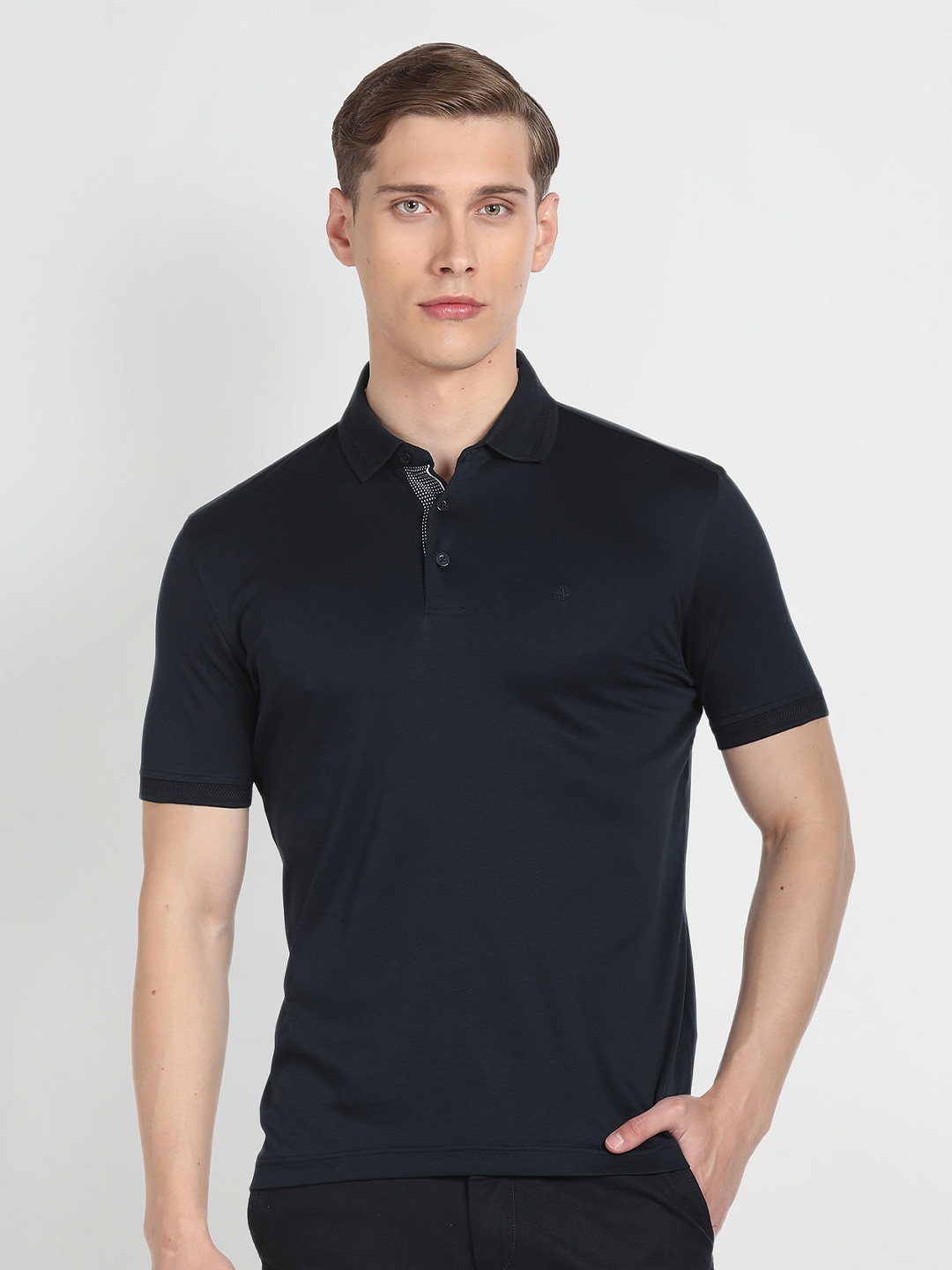 

Arrow Regular Fit Solid Cotton Polo T-shirt, Blue