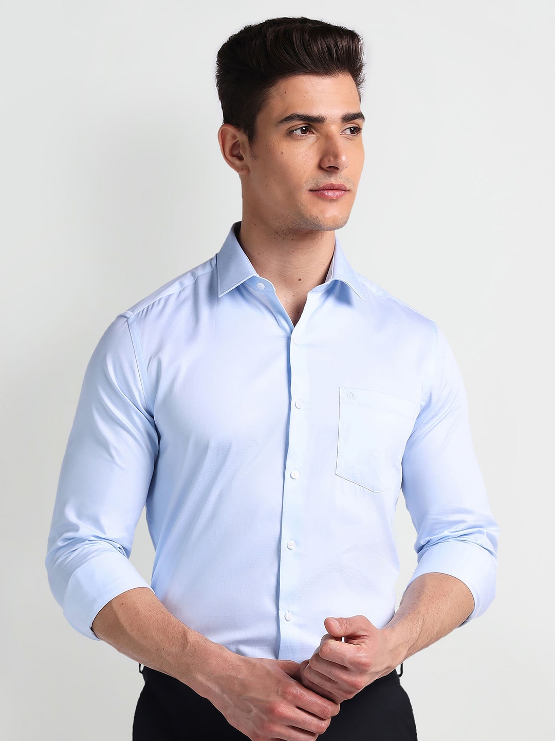 

Arrow Slim Fit Cotton Formal Shirt, Blue