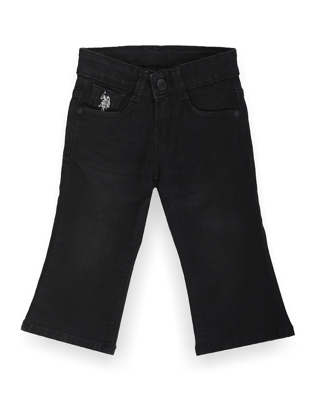 

U.S. Polo Assn. Kids Boys Classic Bootcut Stretchable Jeans, Black