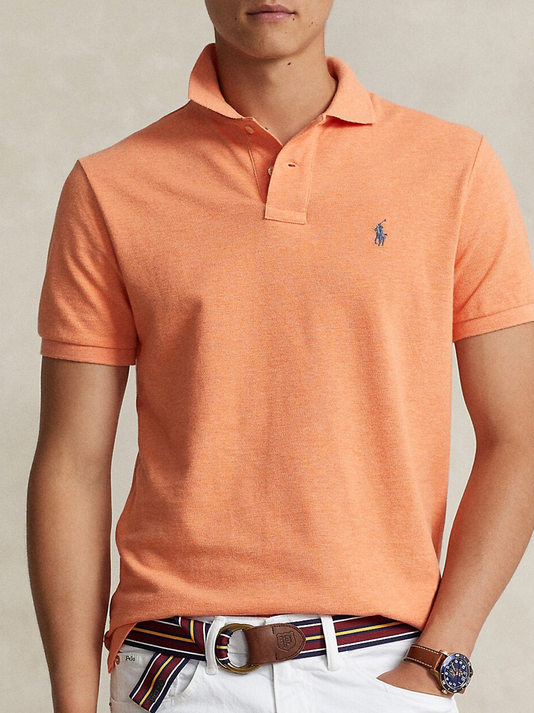 

Polo Ralph Lauren Custom Cotton Slim Fit Tshirts, Orange