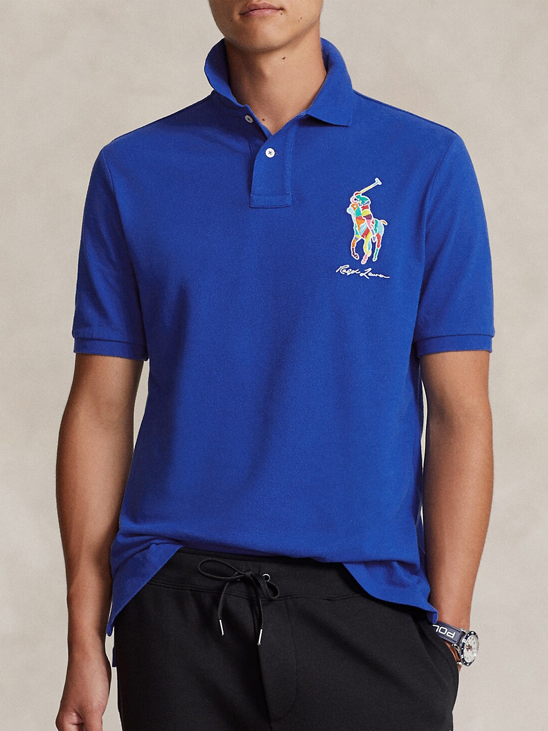 

Polo Ralph Lauren Cotton Polo Collar Short Sleeves Tshirts, Blue