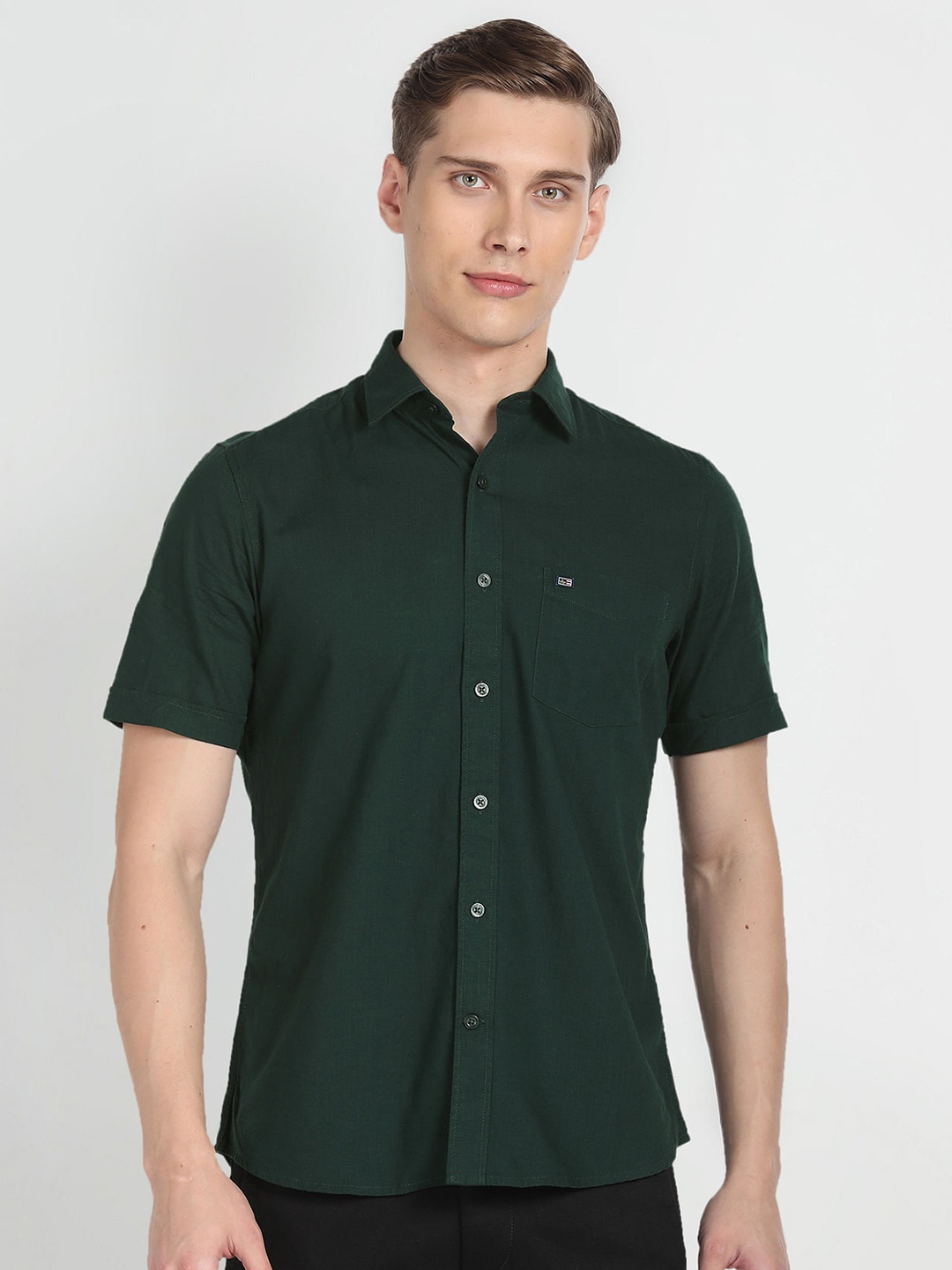 

Arrow Sport Opaque Cotton Casual Shirt, Green