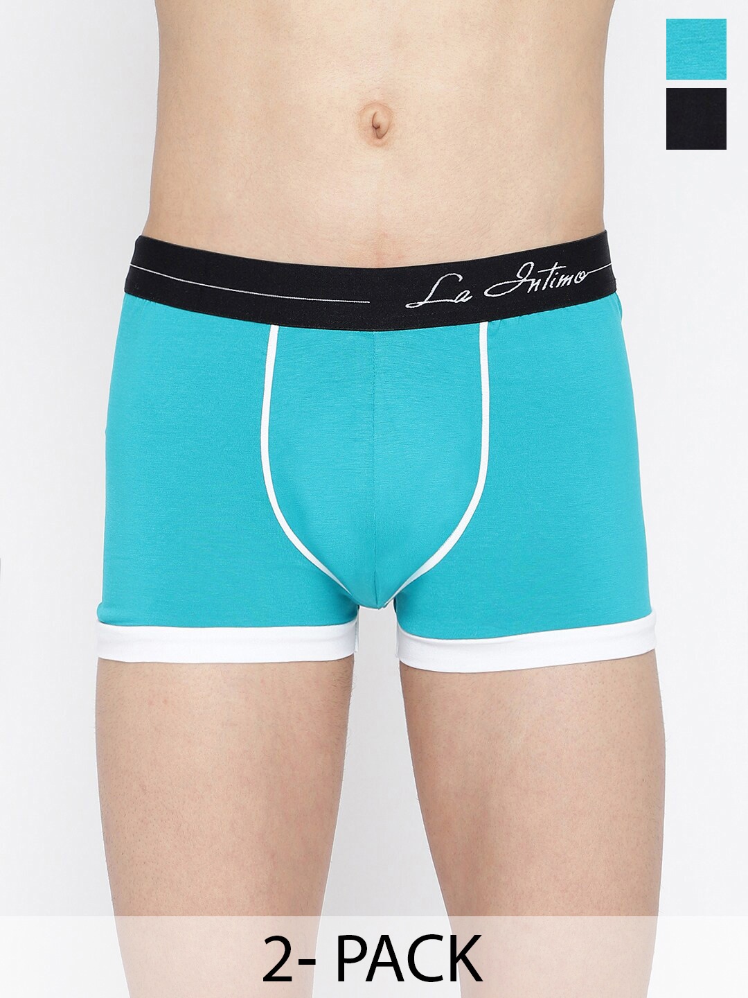 

La Intimo Men Pack Of 3 Micro Sport Trunk LITR020C, Blue