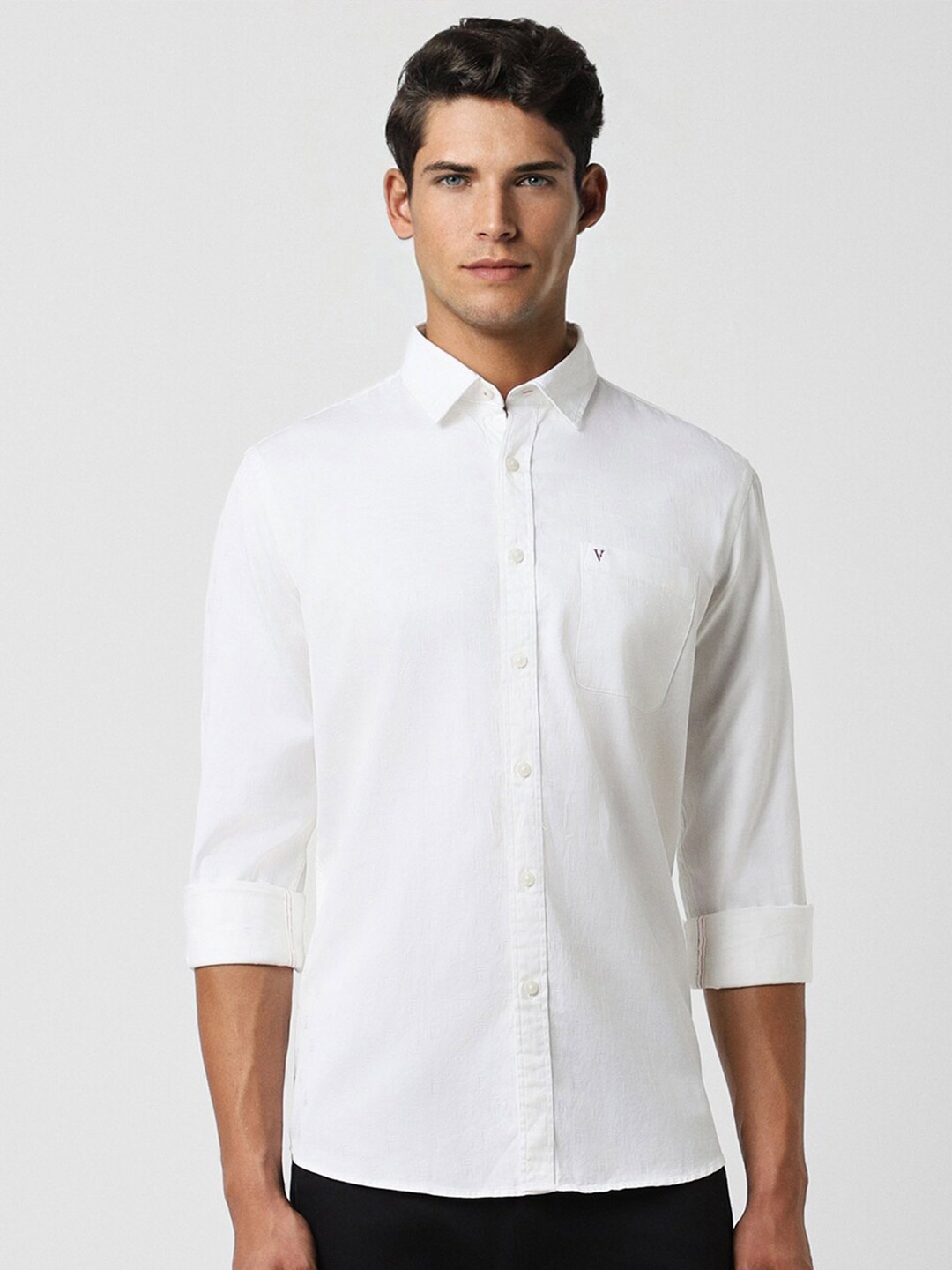

Van Heusen Sport Slim Fit Opaque Cotton Casual Shirt, White