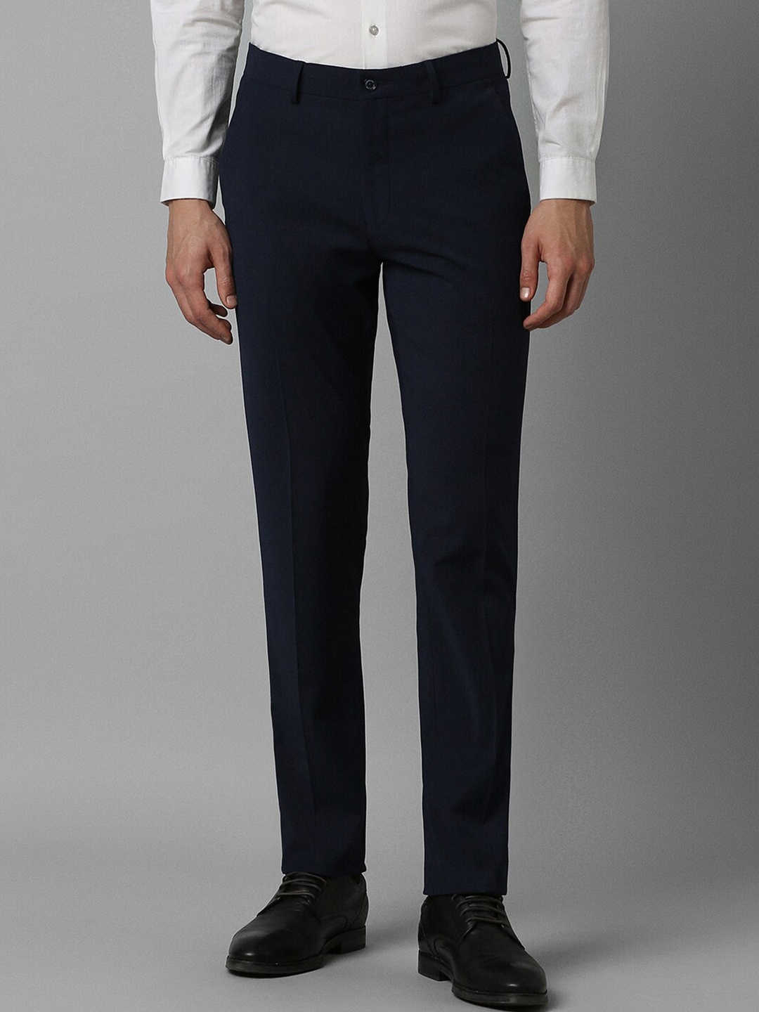 

Louis Philippe Men Slim Fit Formal Trousers, Navy blue