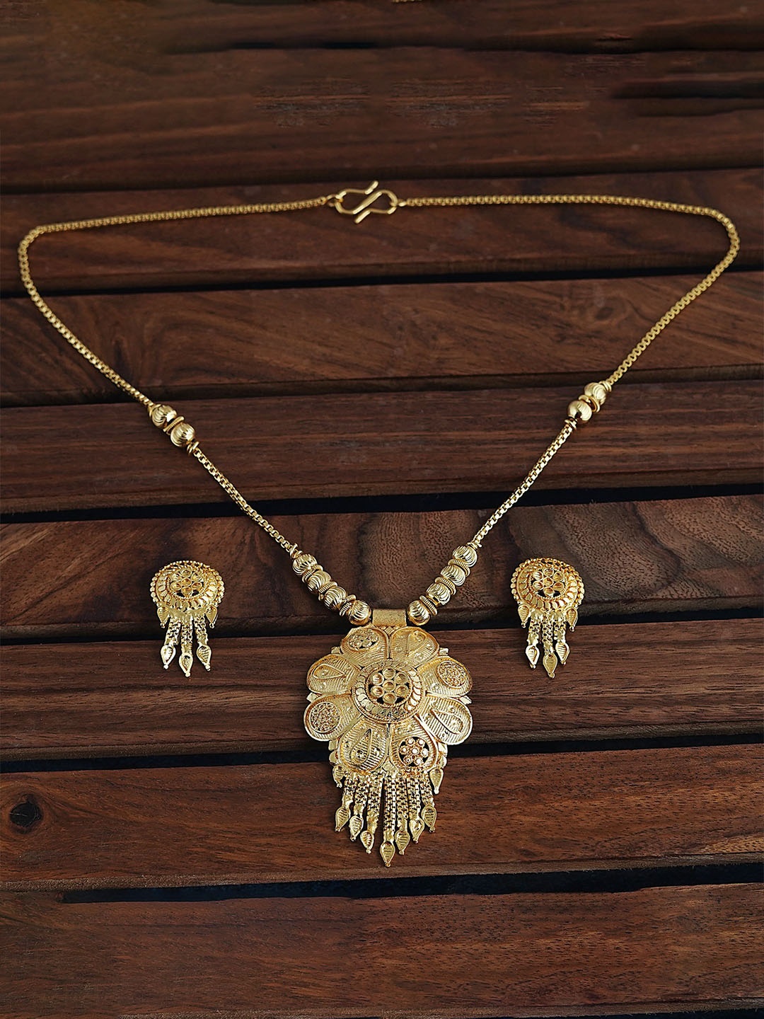 

MANSIYAORANGE Gold-Plated Jewellery Set