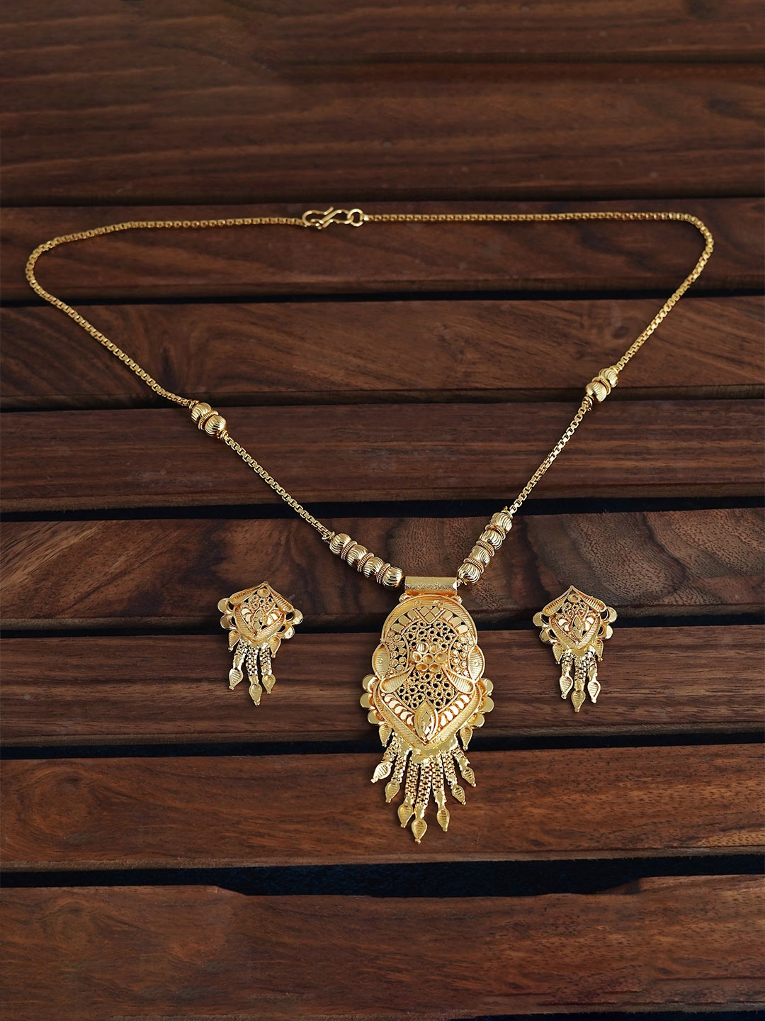 

MANSIYAORANGE Gold-Plated Jewellery Set