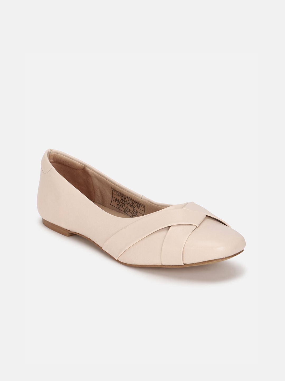 

Van Heusen Woman Round Toe Slip-On Ballerinas, Cream