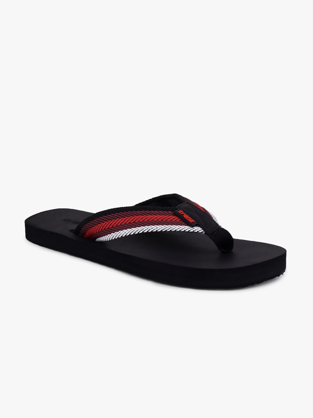 

Trenz Men Colourblocked Thong Flip-Flops, Black