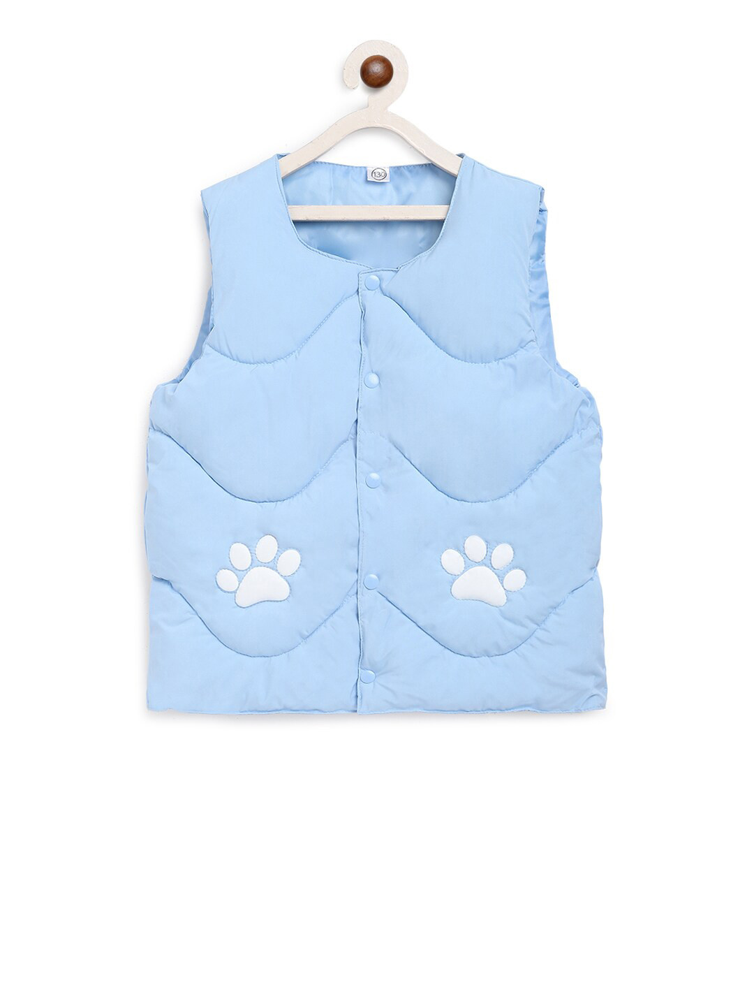 

Kids On Board Girls Paw Patchwork Windcheater Tailored Jacket, Blue