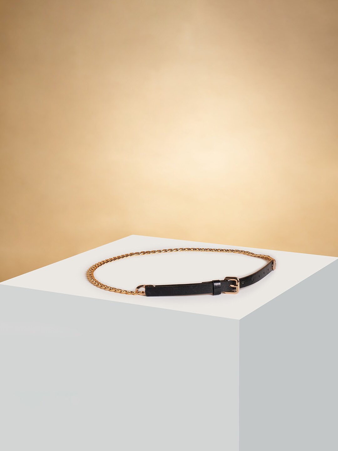 

Forever Glam by Pantaloons Women Slim Belt, Gold