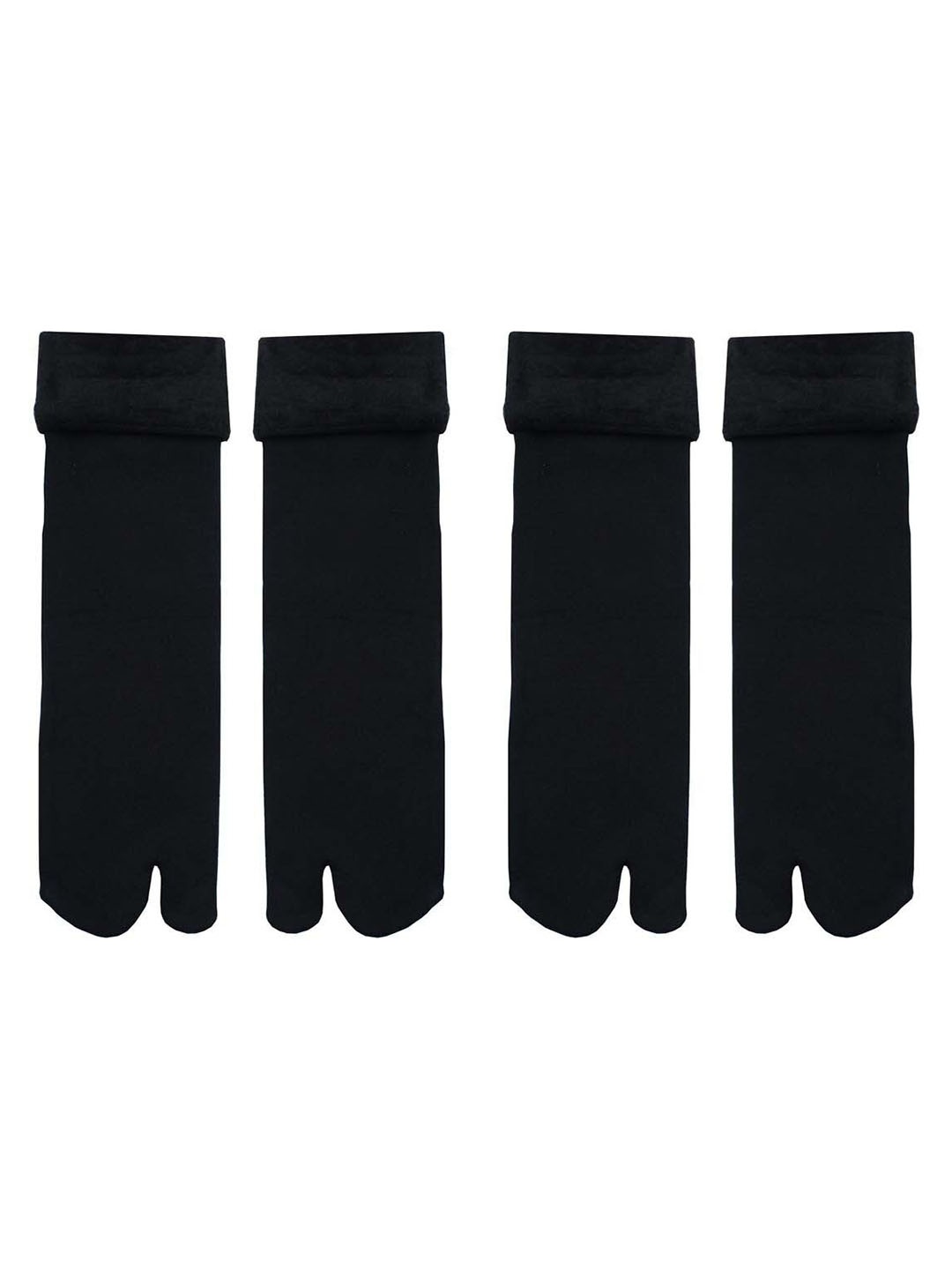 

BAESD Women Pack Of 4 Calf Length Socks, Black