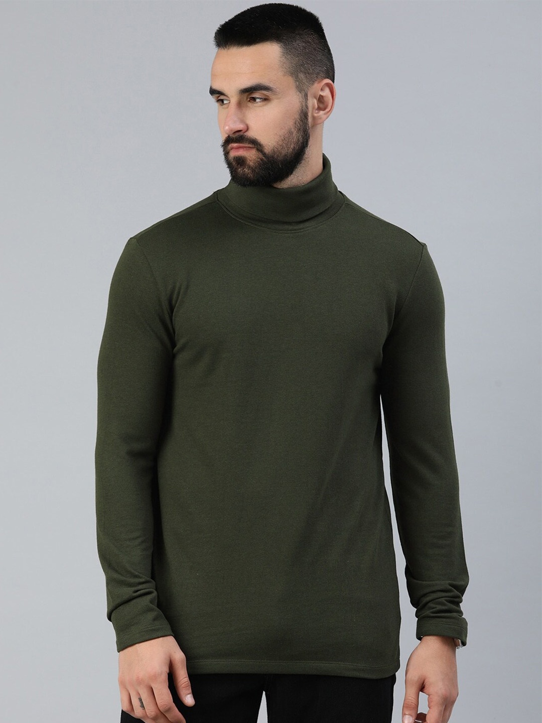 

Roadster Slim Fit Cotton Sweatshirt, Olive
