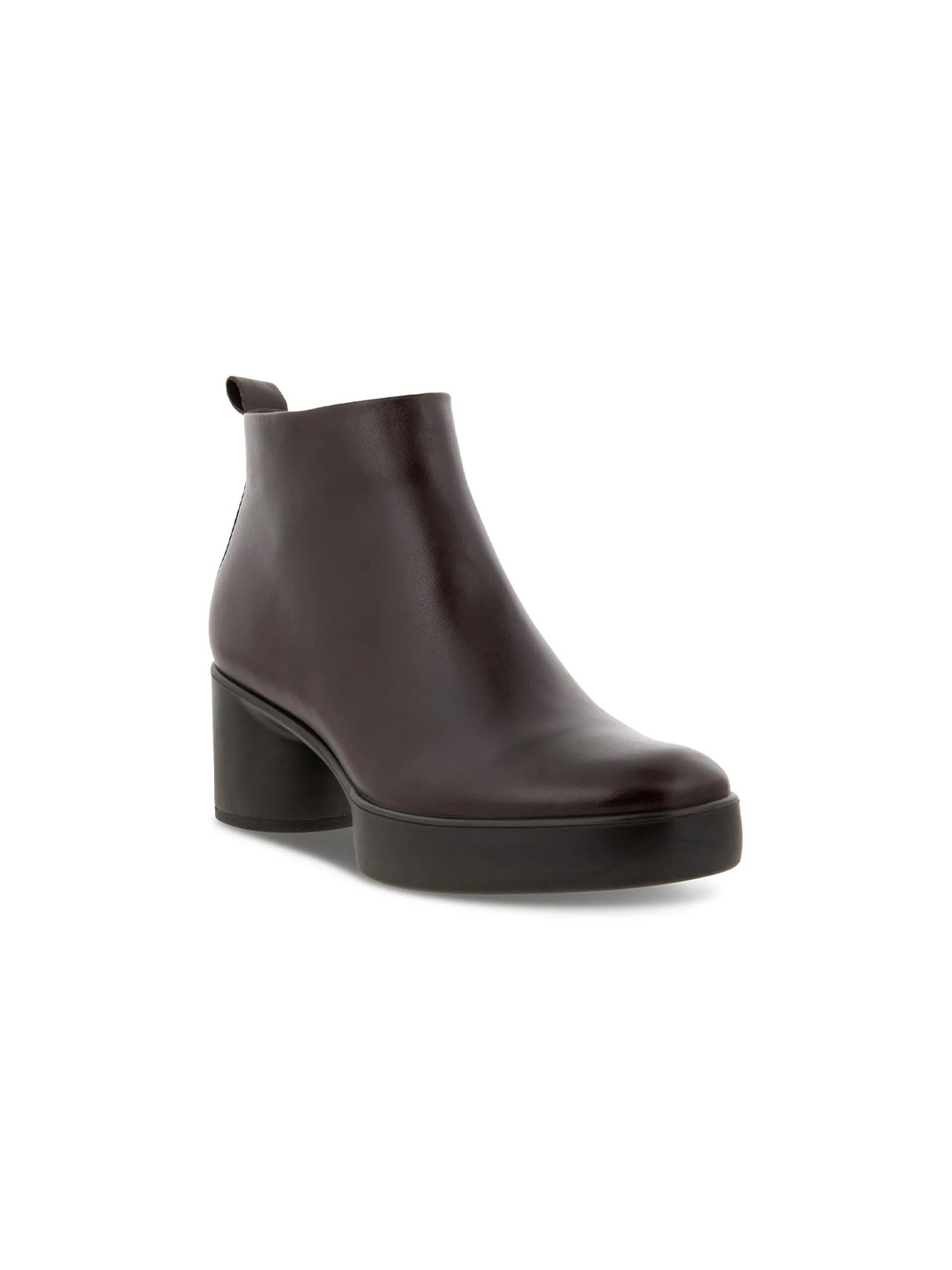 

ECCO Women Shape Sculptured Coffee Leather Regular Boots, Brown