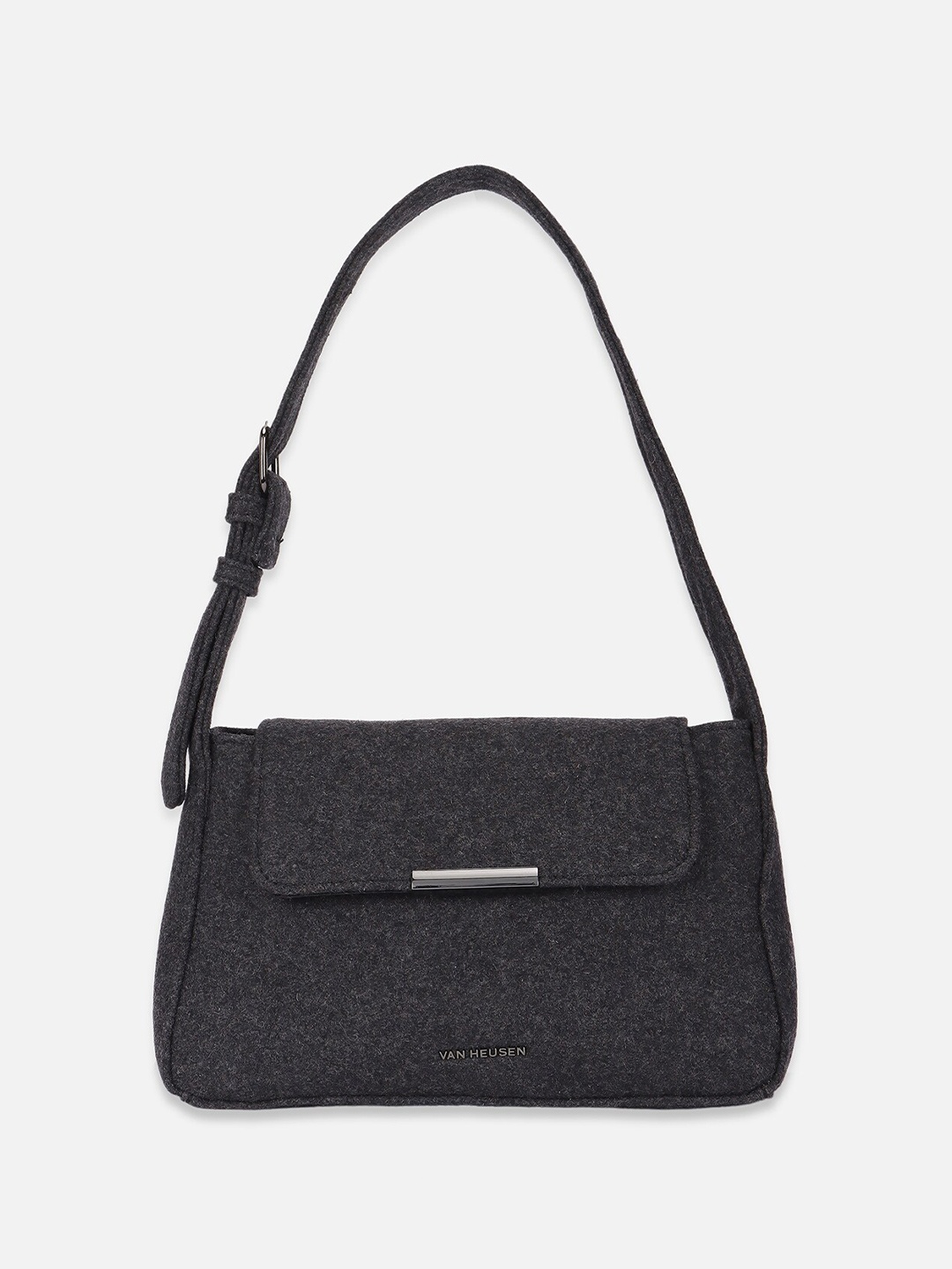 

Van Heusen Woman Textured Structured Sling Bag, Grey