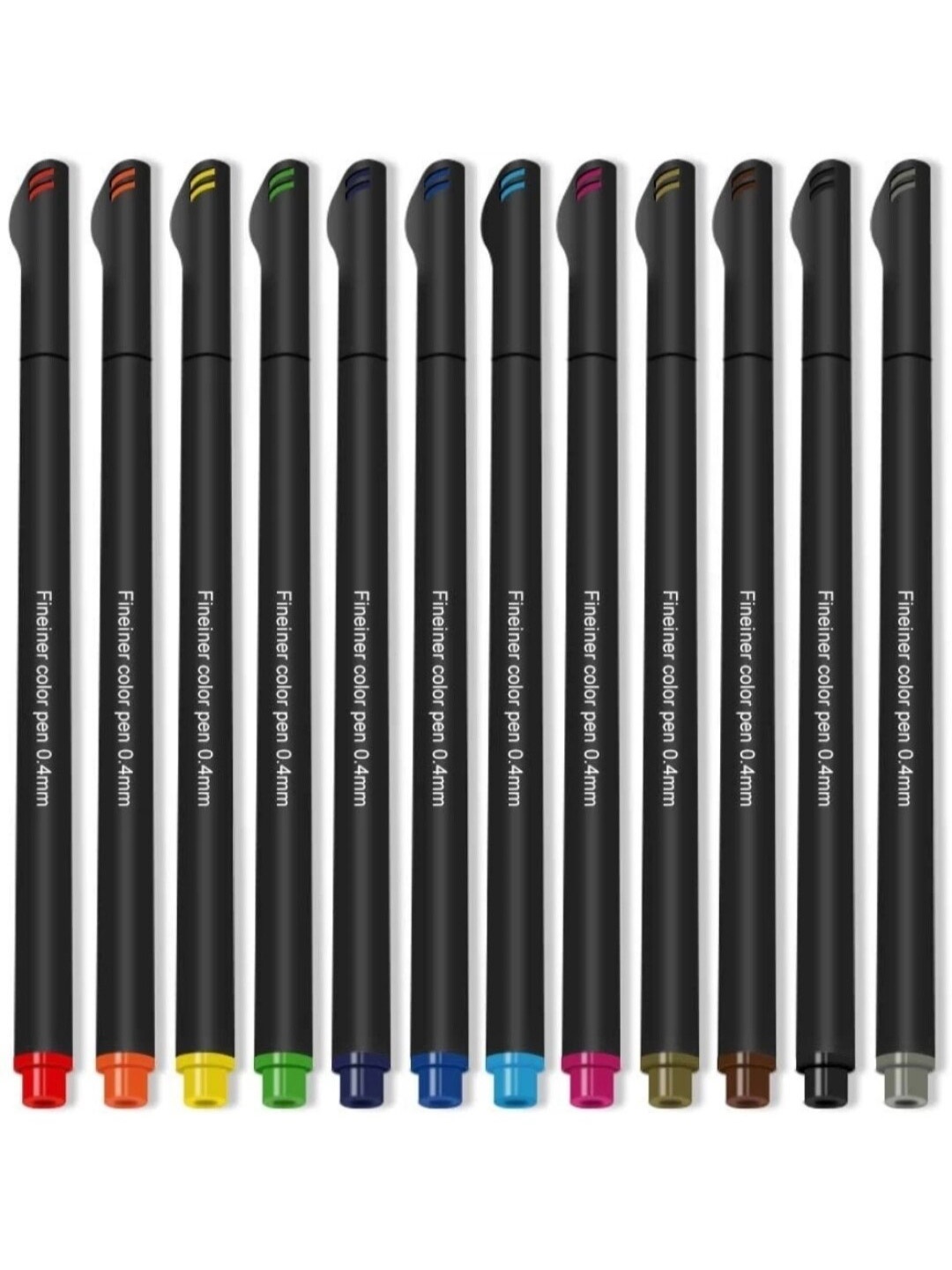 

FEELHIGH 12-Pieces Fine Point Marker Pens, Red