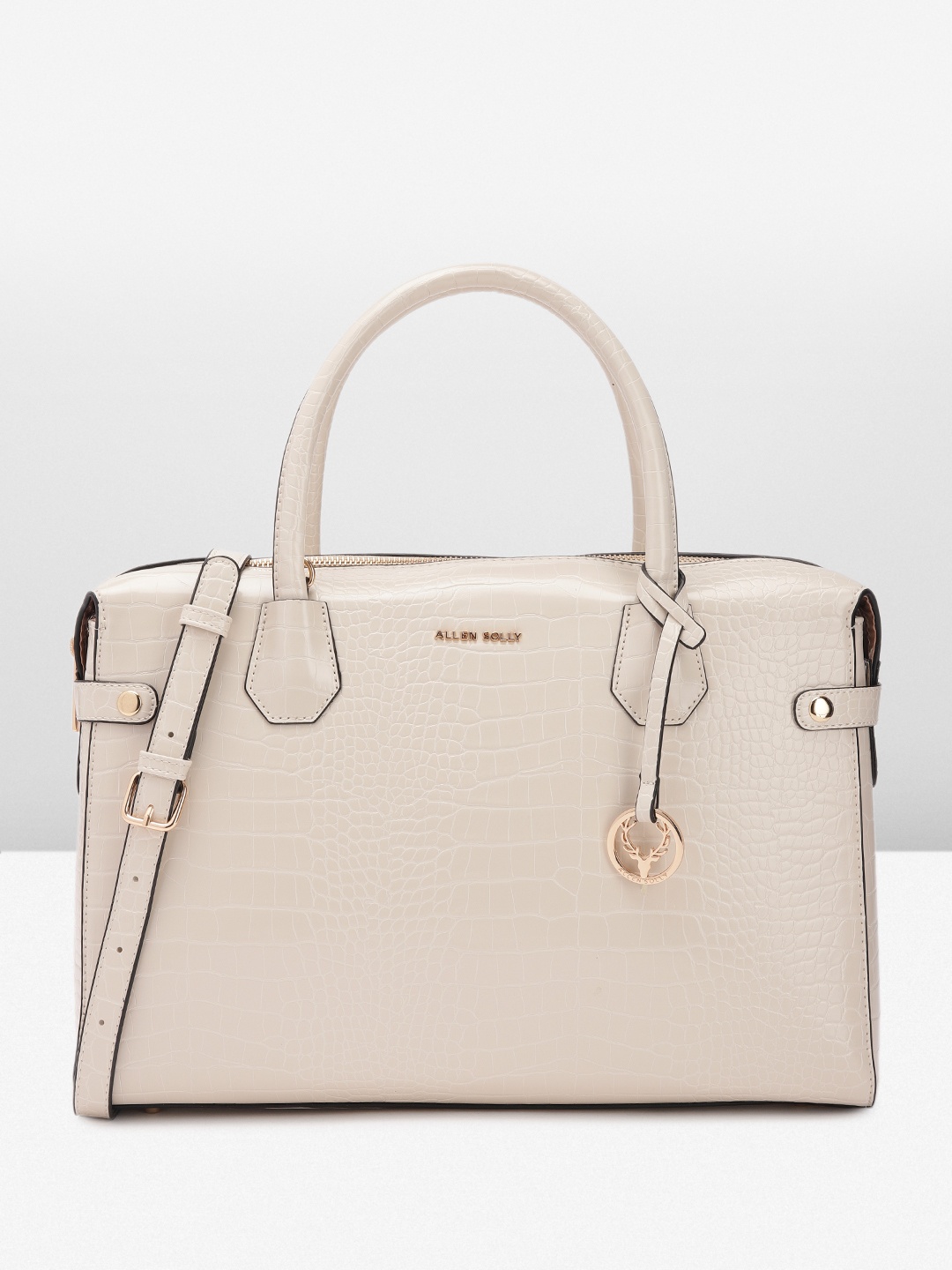 

Allen Solly Women Animal Textured Laptop Bag, Off white