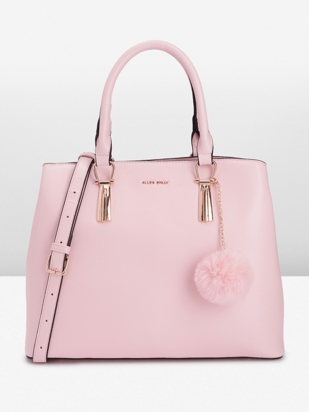 

Allen Solly Structured Handheld Bag, Pink