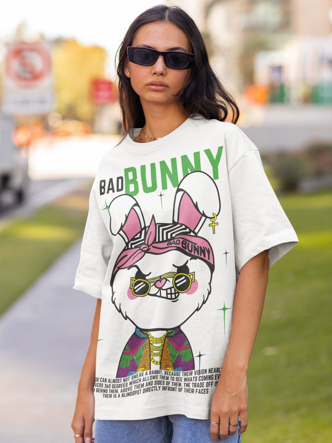 

CAPTCHA Extended Sleeves Typography Printed Cotton Casual T-shirt, White