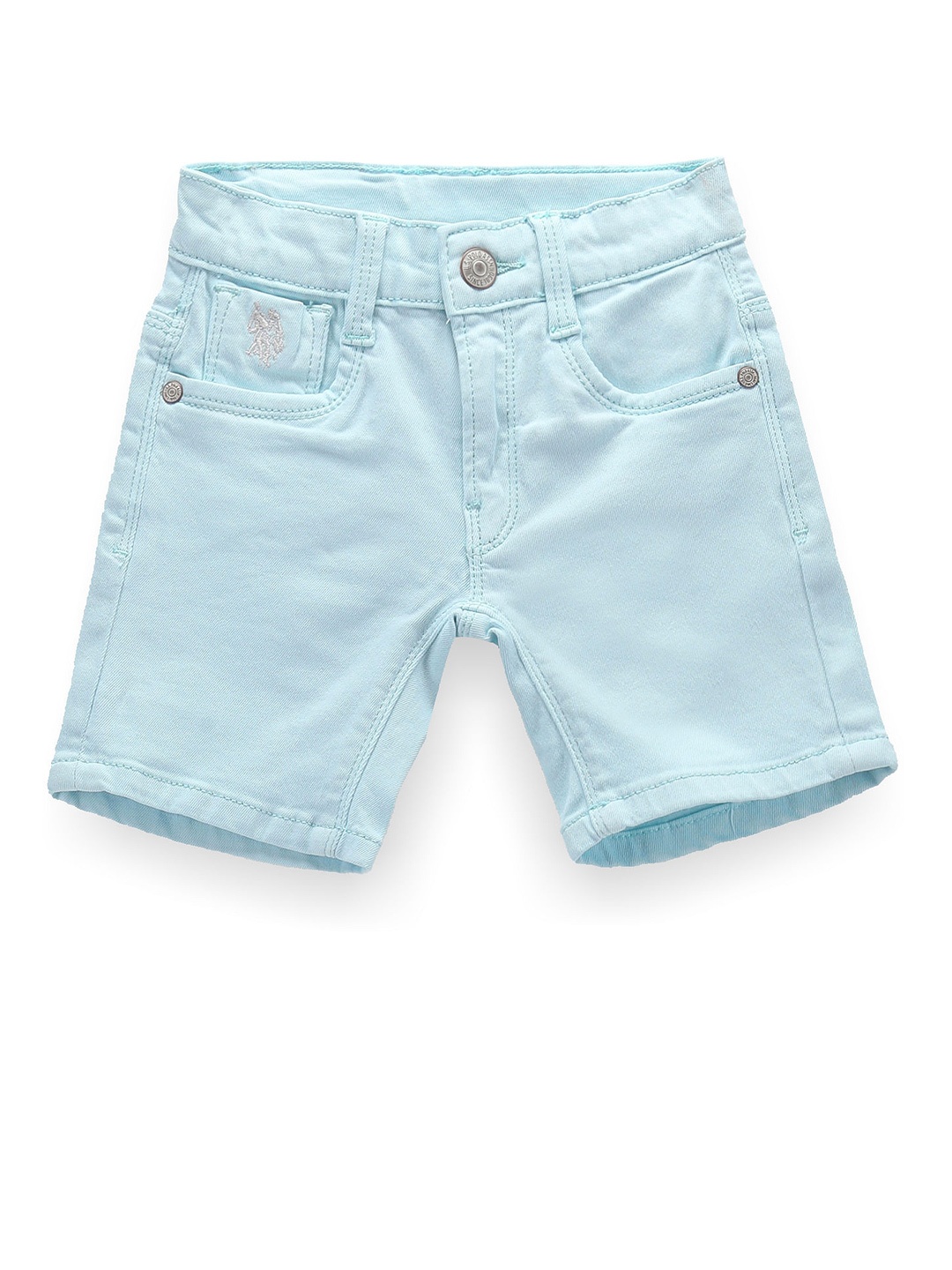 U.S. Polo Assn. Kids Boys Mid-Rise Denim Shorts, Blue