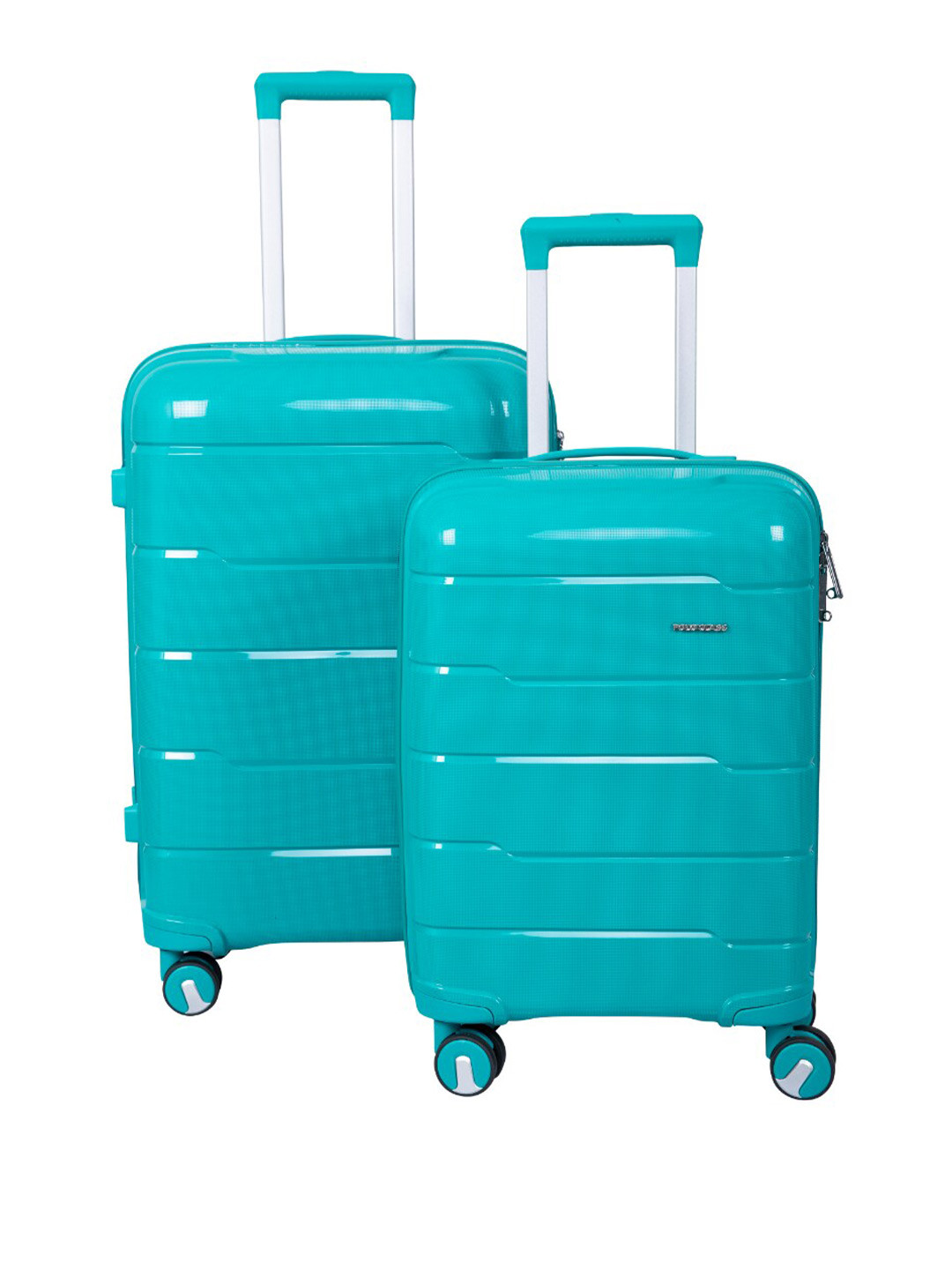 

Polo Class Set Of 2 Hard-Sided Medium & Cabin Trolley Bag- 71.12 cm, Sea green