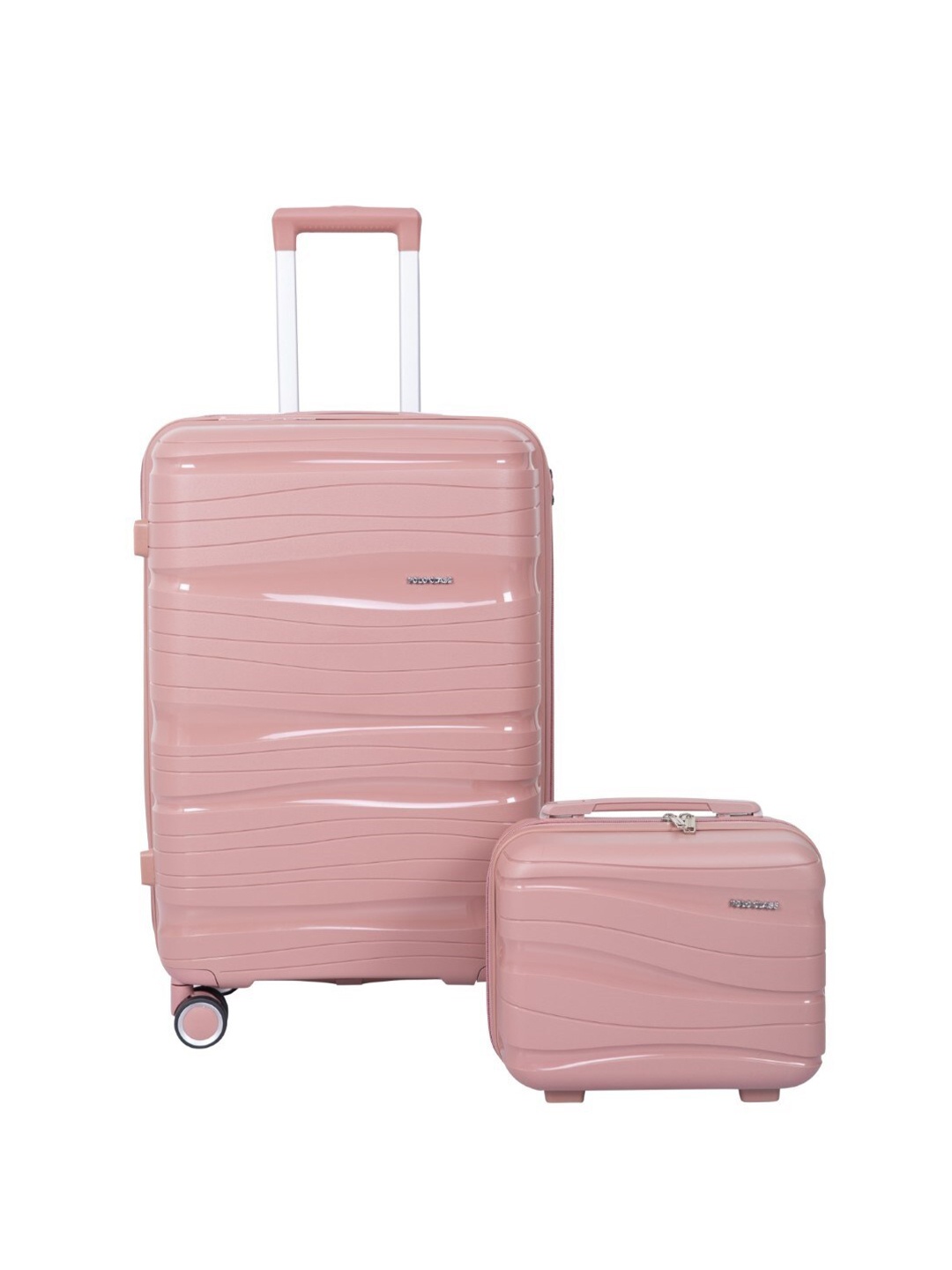 

Polo Class Set of 2 Hard-Sided Trolley Suitcase With Vanity Bag 71 cm, Rose gold