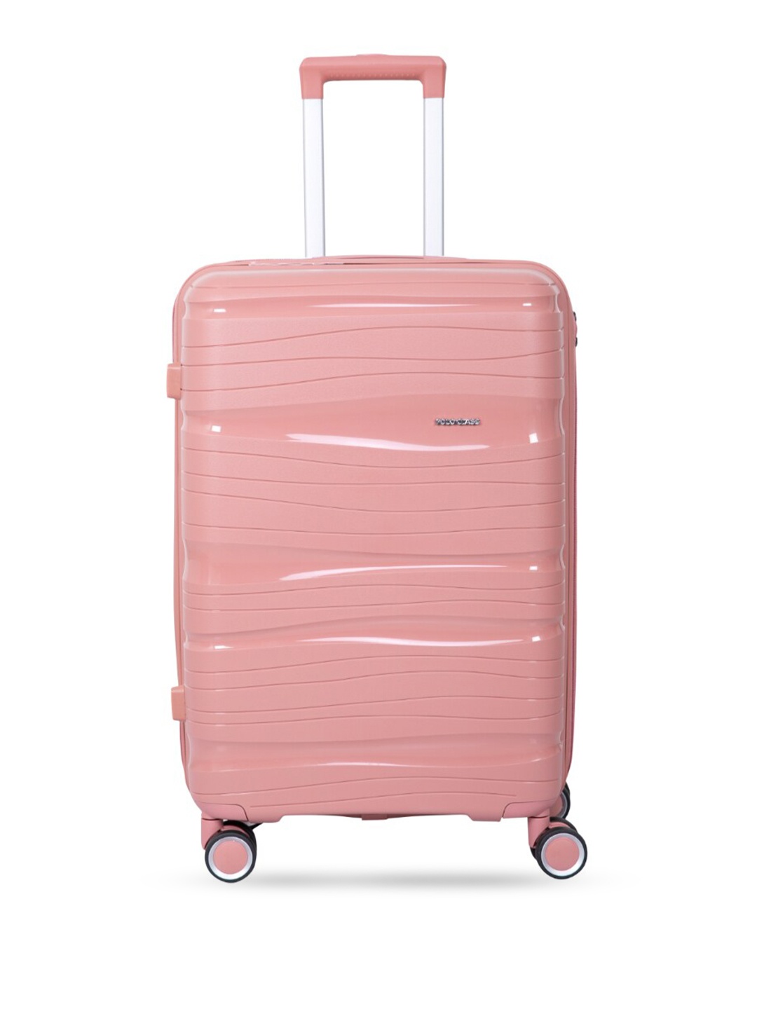 

Polo Class Textured Hard Sided Large Trolley Bag, Pink