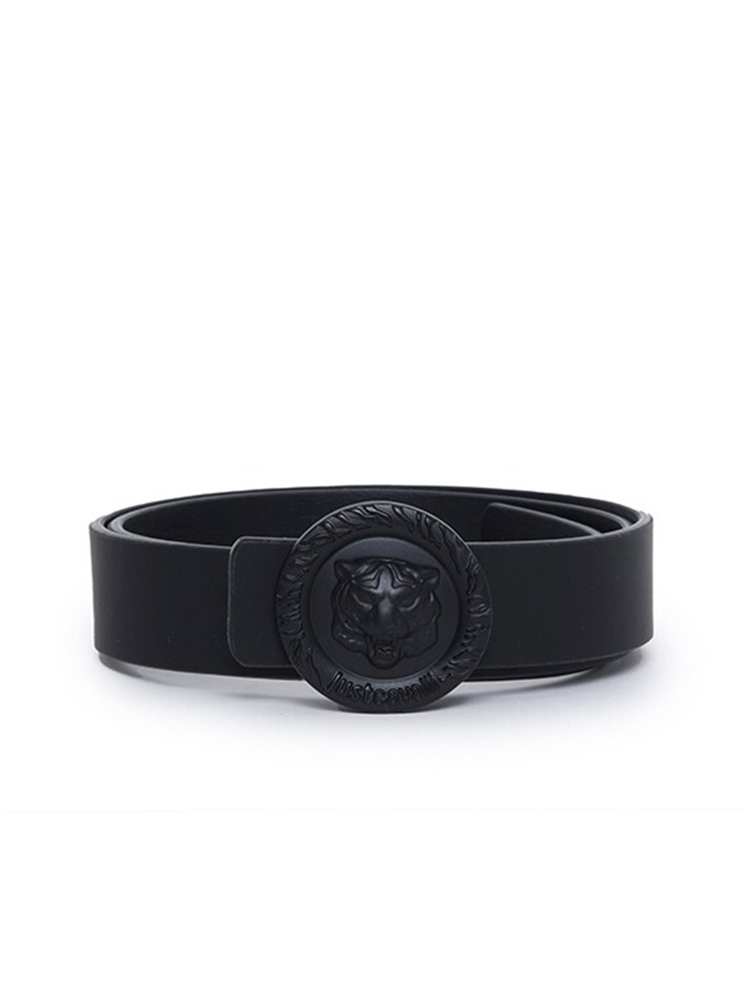 

Just Cavalli Men Leather Slim Belt, Black