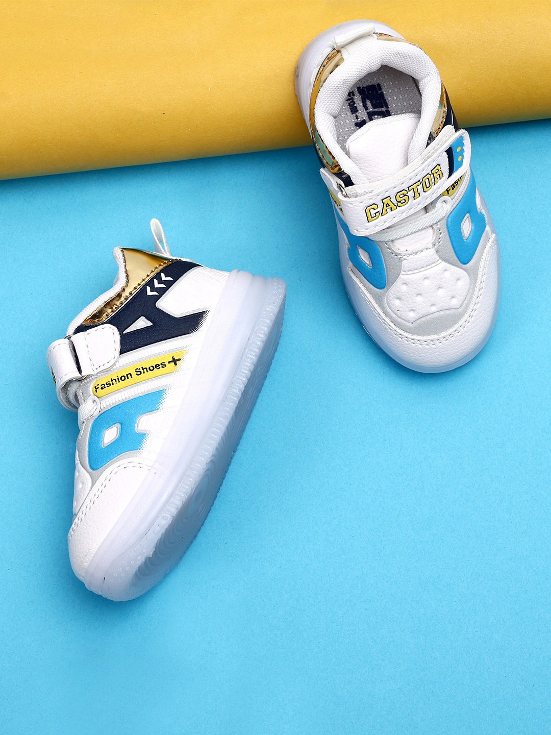

KATS Kids Colourblocked LED Lighting Lightweight Sneakers, White