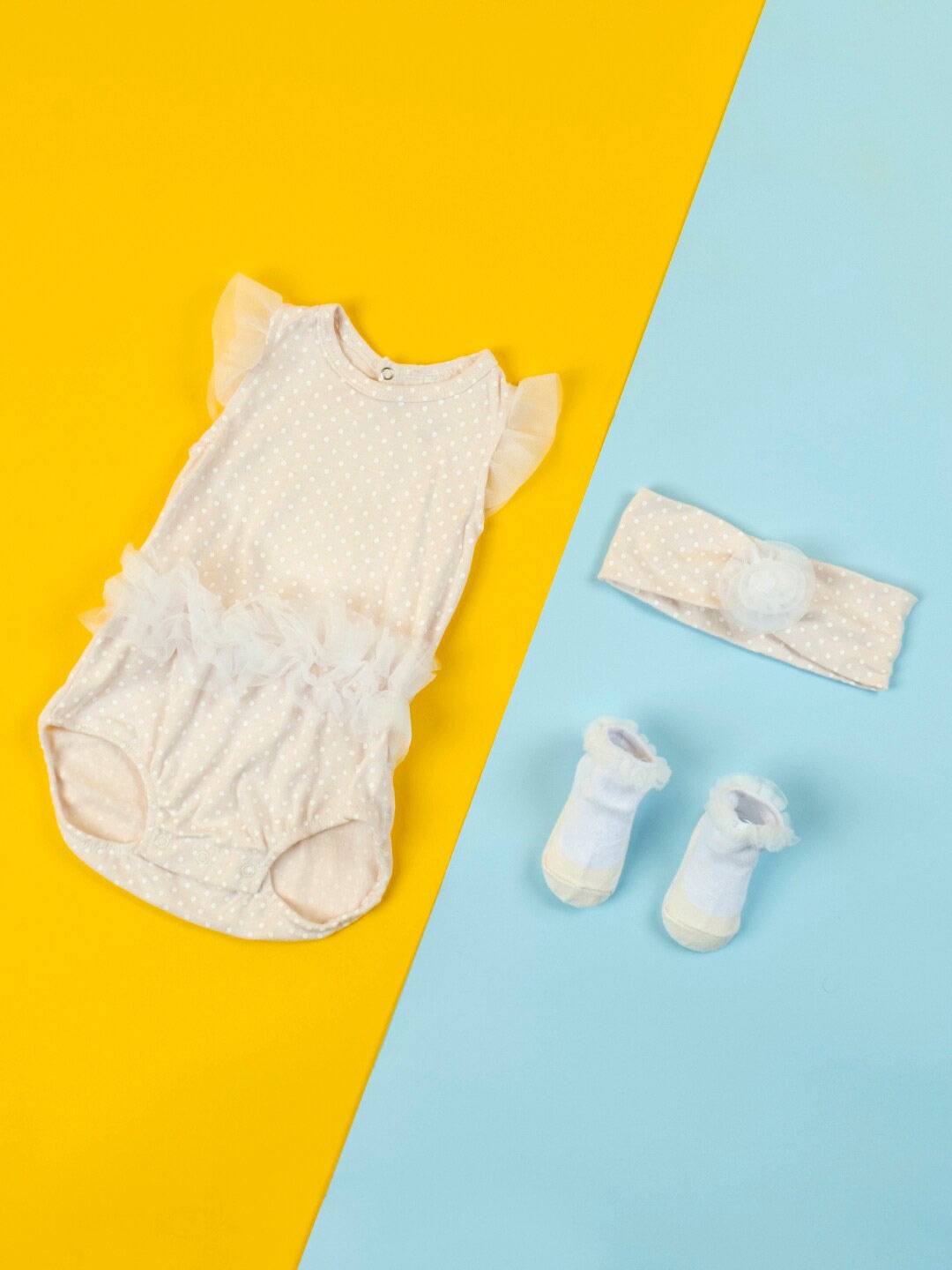 

Baby Moo Infant Girls Pack Of 3 Baby Apparel Gift Set, Peach
