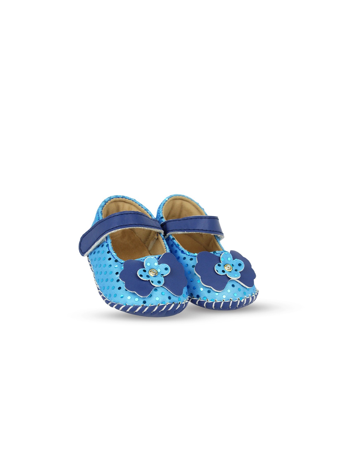 

BAESD Infant Girls Embellished Booties, Blue