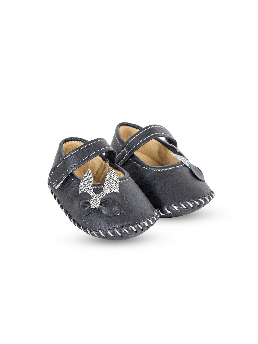 

BAESD Infants Bow Detail Booties, Black
