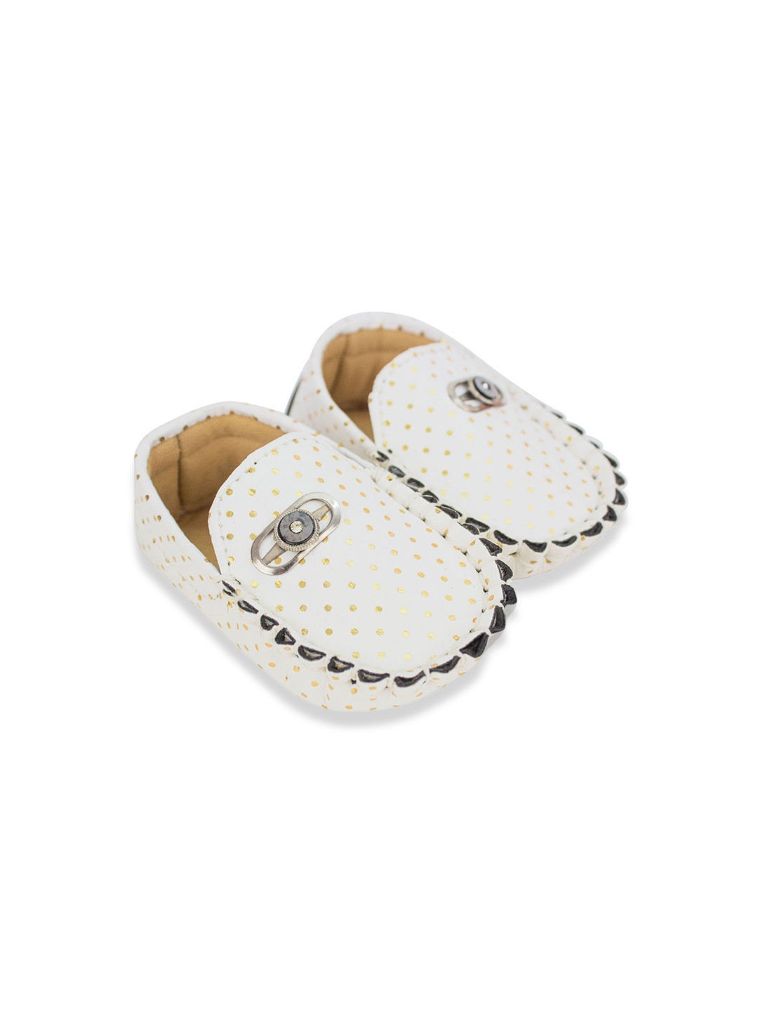 

BAESD Infants Boys Printed Booties, White