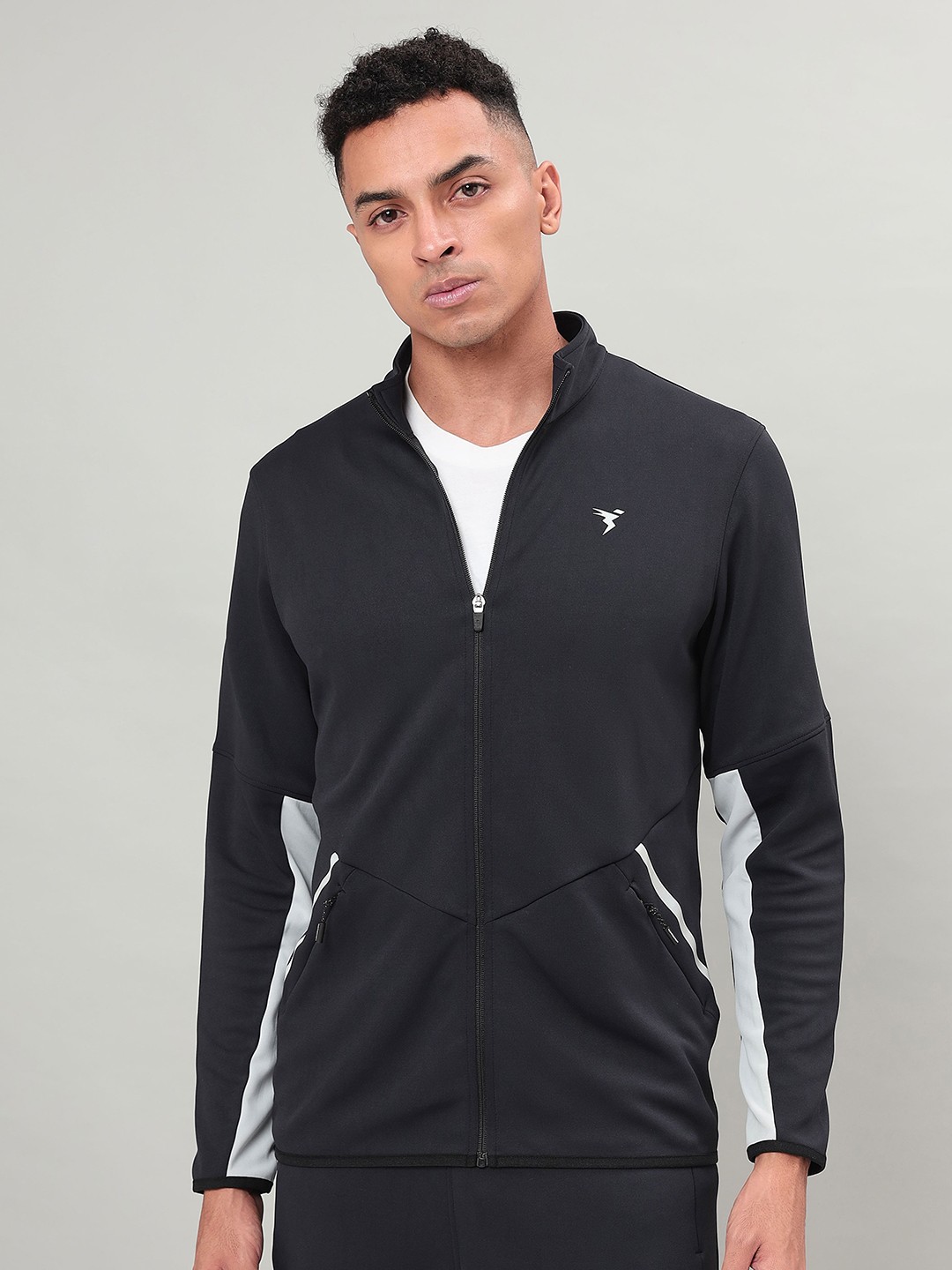 

Technosport Lightweight Antimicrobial Sporty Jacket, Grey