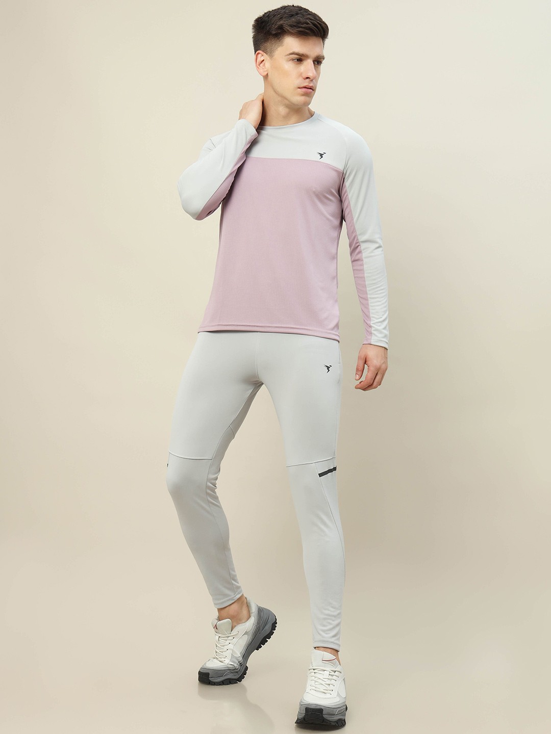 

Technosport Men Slim-Fit Rapid Dry Active Joggers, Grey