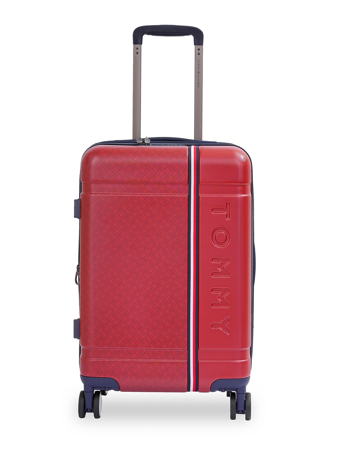

Tommy Hilfiger Millennia Textured Hard-Sided Small Trolley Bag, Red
