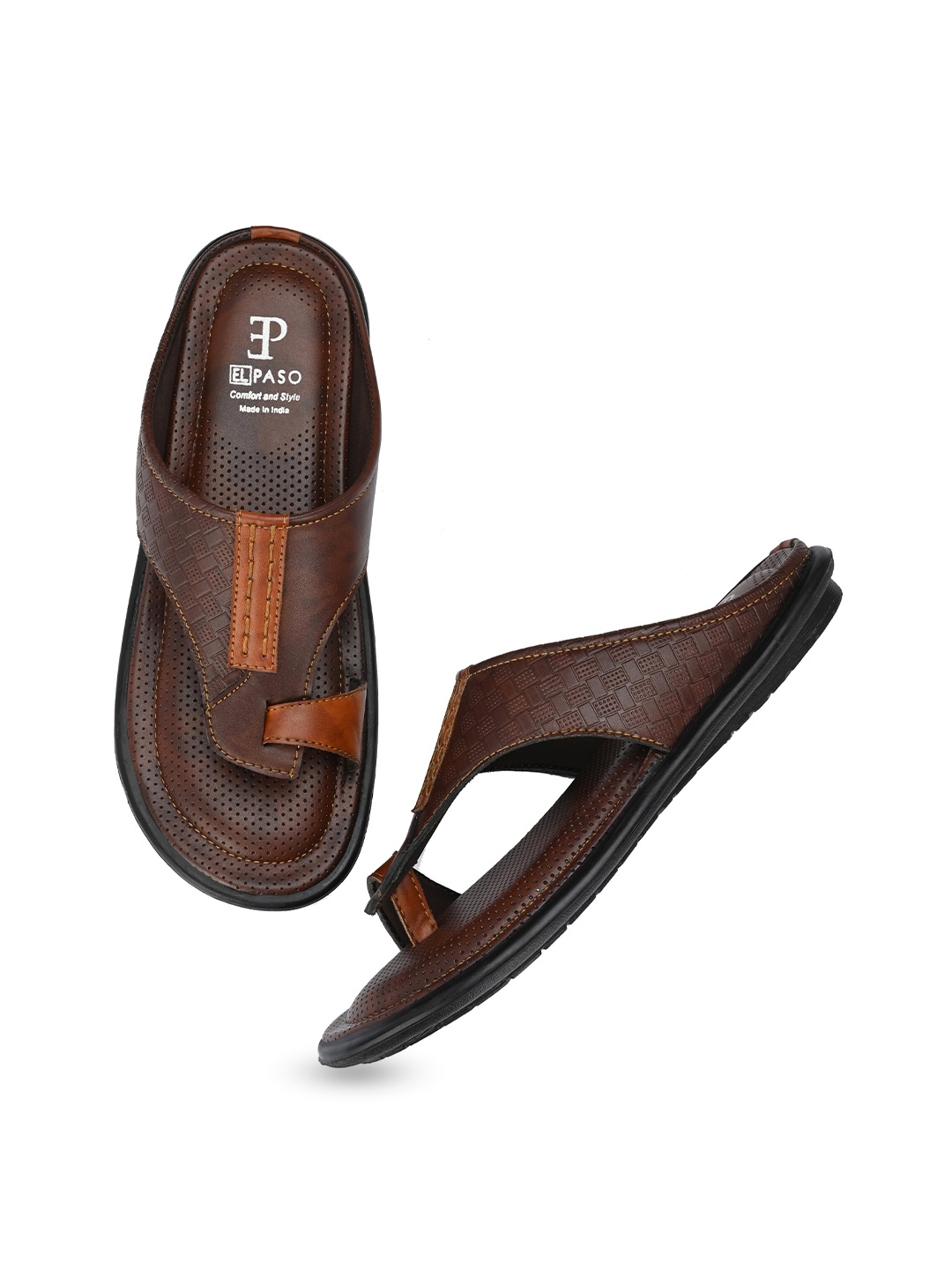 

El Paso Men Slip-On Comfort Sandals, Brown