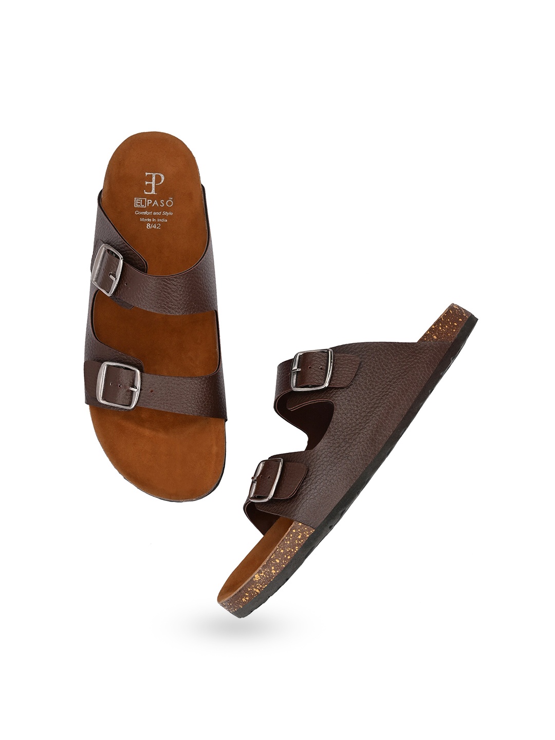 

El Paso Men Slip-On Comfort Sandals, Brown