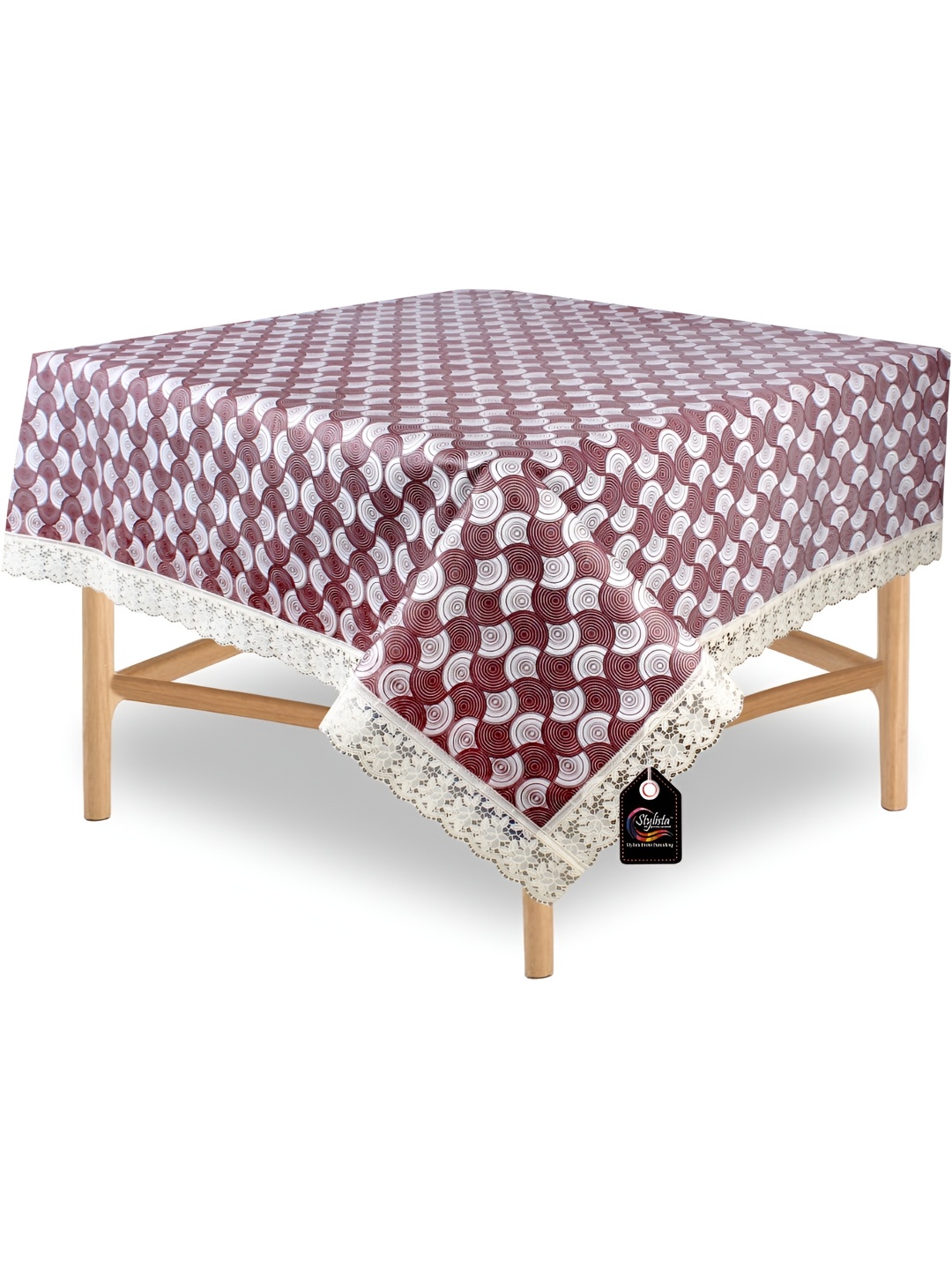 

Stylista Grey Geometric Printed Waterproof 2-Seater Table Cover