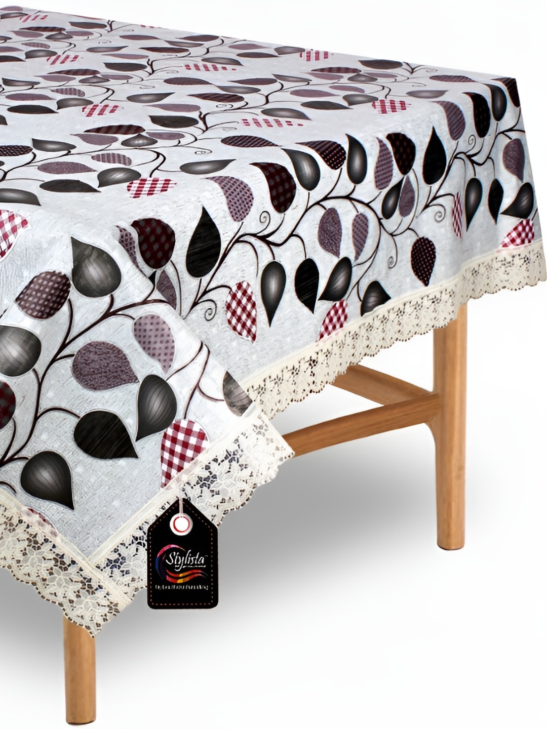 

Stylista Grey & Black Floral Waterproof 6 Seater Table Cover