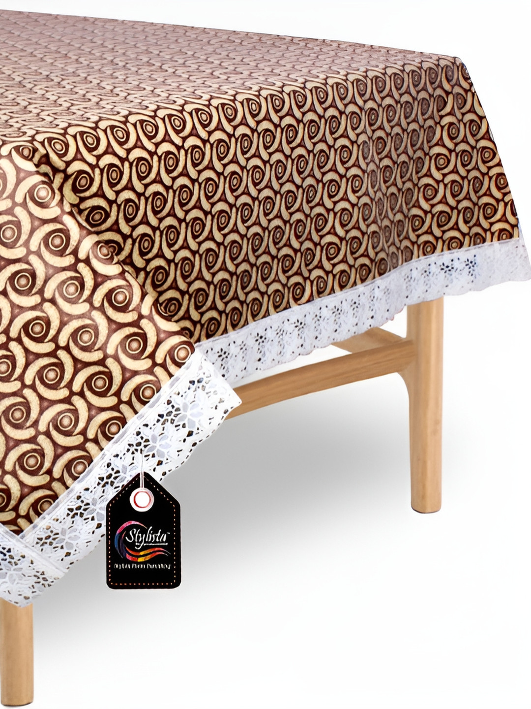 

Stylista Yellow & Brown Waterproof 6 Seater Square Table Cover