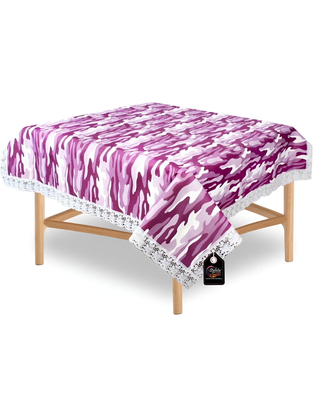 

Stylista Purple & White Abstract Waterproof 2 Seater Table Cover