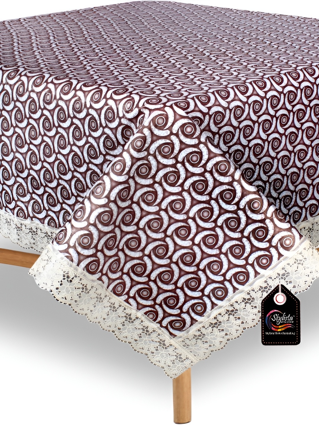 

Stylista Grey Geometric Printed Waterproof 2-Seater Table Cover